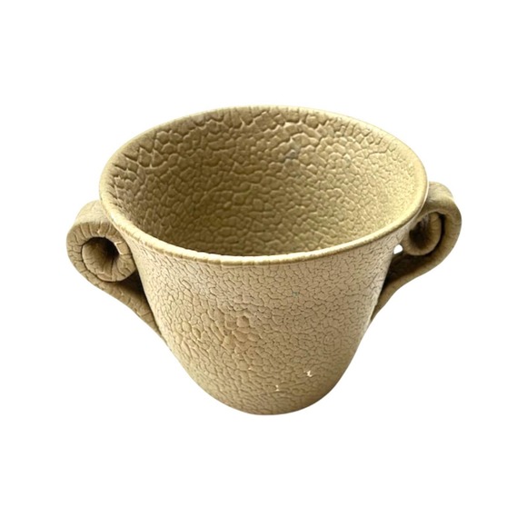 Succulent or Cactus Planter in Olive Green with a Distressed Crackle Finish - Picture 5 of 11